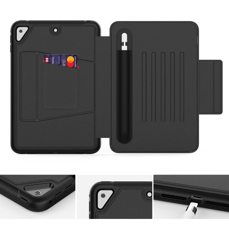 For iPad Mini 2019  PU + PC Horizontal Flip Magnetic Leather Case with Holder & Card Slot & Pen Slot & Sleep / Wake-up Function