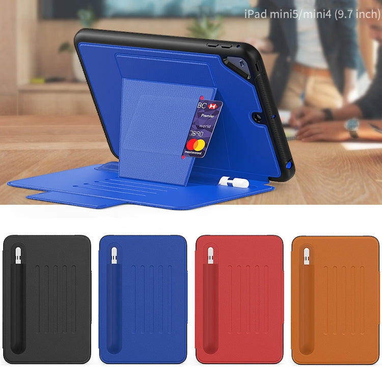 For iPad Mini 2019  PU + PC Horizontal Flip Magnetic Leather Case with Holder & Card Slot & Pen Slot & Sleep / Wake-up Function