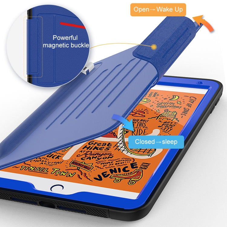 For iPad Mini 2019  PU + PC Horizontal Flip Magnetic Leather Case with Holder & Card Slot & Pen Slot & Sleep / Wake-up Function