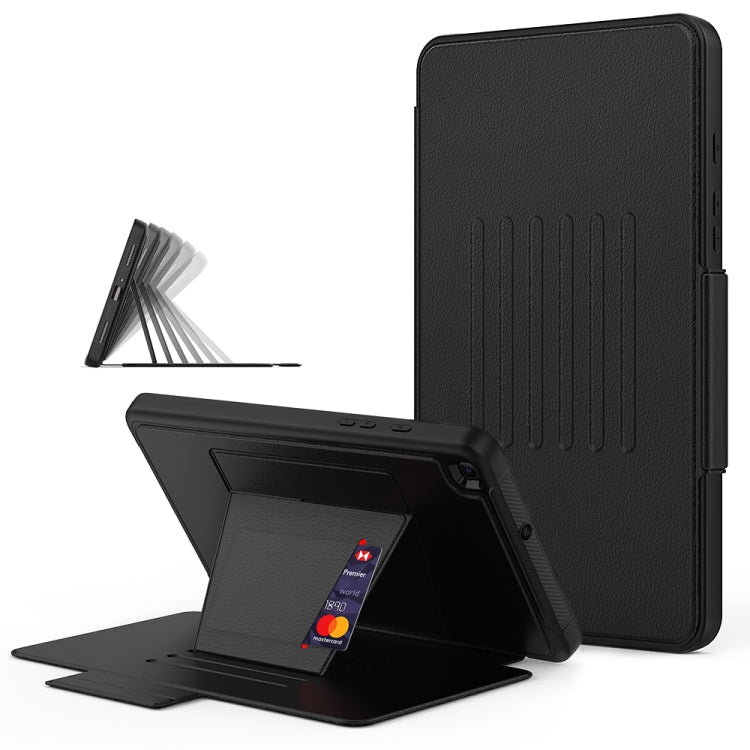 For Galaxy Tab A 8.0 (2019) T290 PU + PC Horizontal Flip Magnetic Leather Case with Holder & Card Slot & Pen Slot & Sleep / Wake-up Function