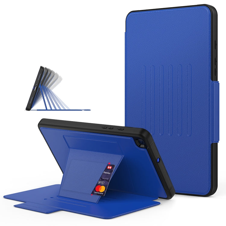 For Galaxy Tab A 8.0 (2019) T290 PU + PC Horizontal Flip Magnetic Leather Case with Holder & Card Slot & Pen Slot & Sleep / Wake-up Function