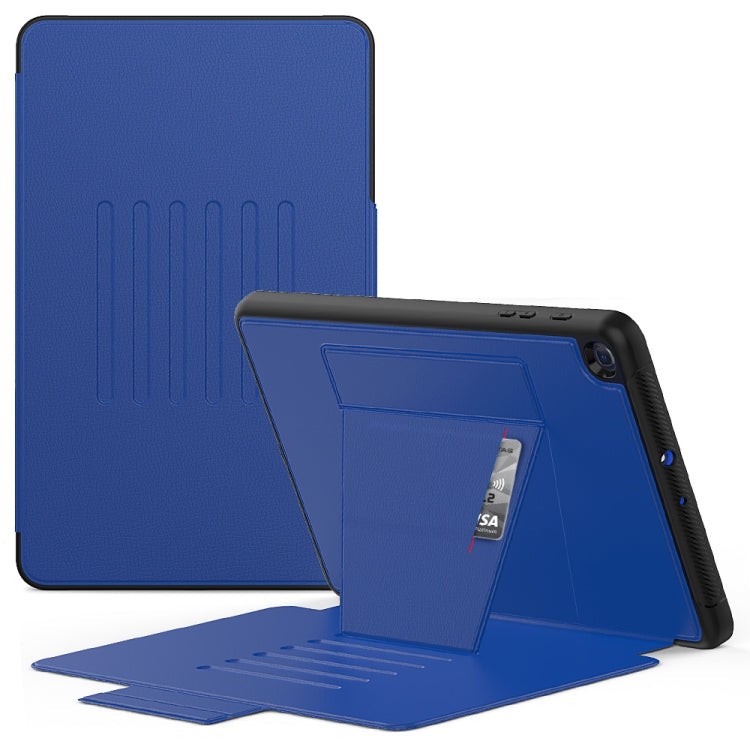 For Galaxy Tab A 10.1 (2019) T510 PU + PC Horizontal Flip Magnetic Leather Case with Holder & Card Slot & Pen Slot & Sleep / Wake-up Function