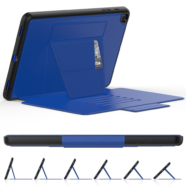 For Galaxy Tab A 10.1 (2019) T510 PU + PC Horizontal Flip Magnetic Leather Case with Holder & Card Slot & Pen Slot & Sleep / Wake-up Function
