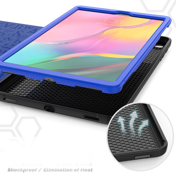 For Galaxy Tab A 10.1 (2019) T510 PU + PC Horizontal Flip Magnetic Leather Case with Holder & Card Slot & Pen Slot & Sleep / Wake-up Function