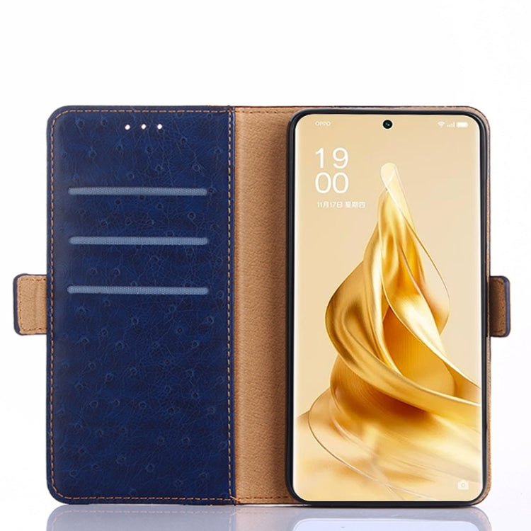 For OPPO Reno9 Pro+ 5G Ostrich Texture Flip Leather Phone Case