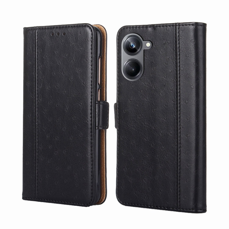For Realme 10 Pro 5G Ostrich Texture Flip Leather Phone Case