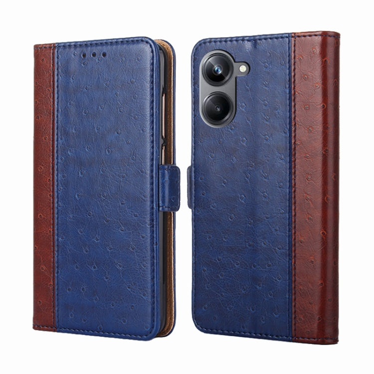 For Realme 10 Pro 5G Ostrich Texture Flip Leather Phone Case