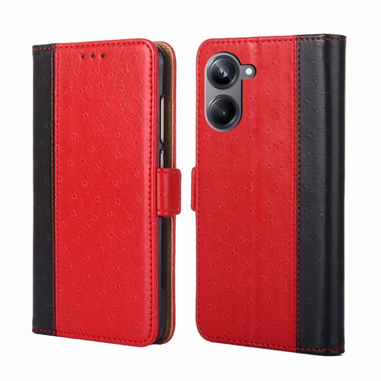 For Realme 10 Pro 5G Ostrich Texture Flip Leather Phone Case