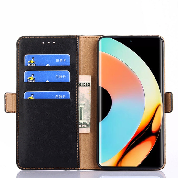 For Realme 10 Pro+ 5G Ostrich Texture Flip Leather Phone Case