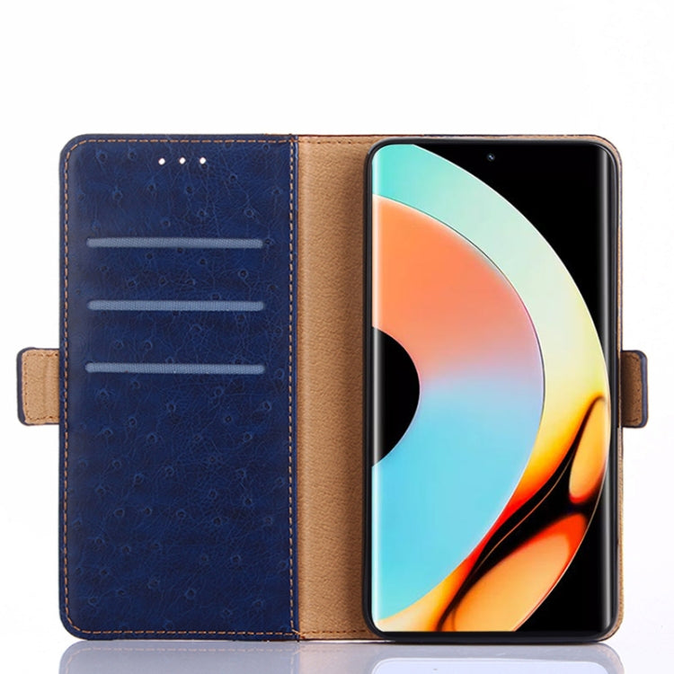 For Realme 10 Pro+ 5G Ostrich Texture Flip Leather Phone Case