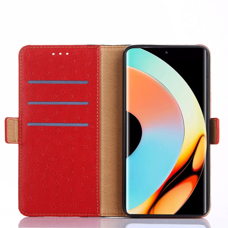 For Realme 10 Pro+ 5G Ostrich Texture Flip Leather Phone Case