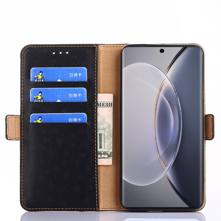 For vivo X90 Pro 5G Ostrich Texture Flip Leather Phone Case