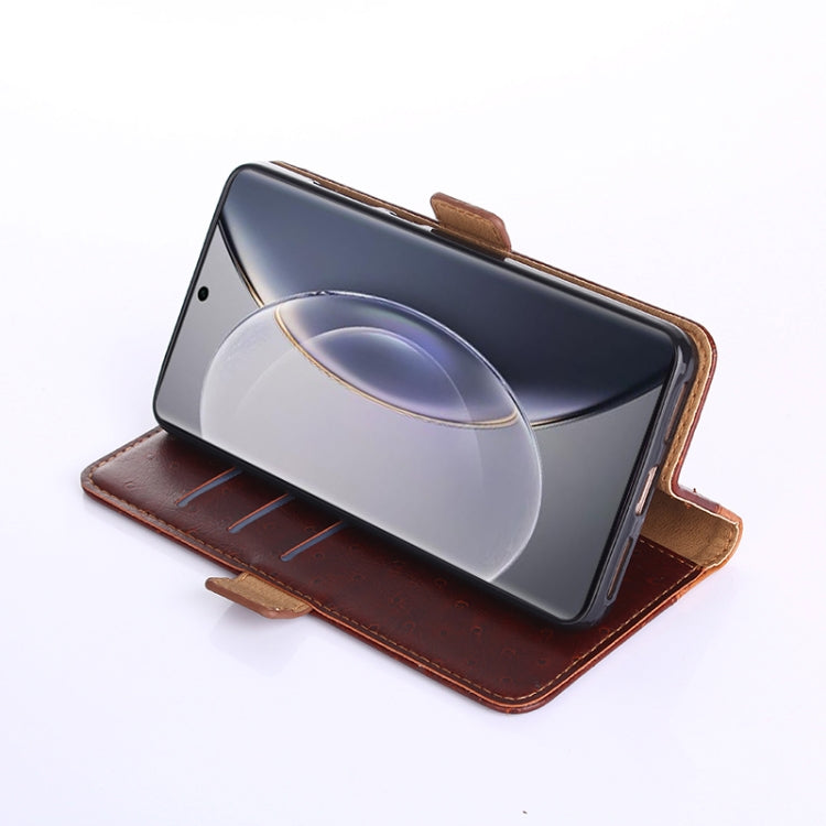 For vivo X90 Pro 5G Ostrich Texture Flip Leather Phone Case