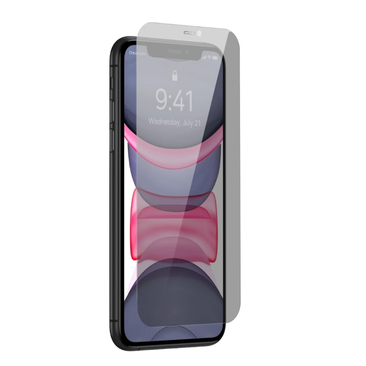 For iPhone 11/XR Baseus 0.4mm Corning Peep-proof Tempered Glass Film