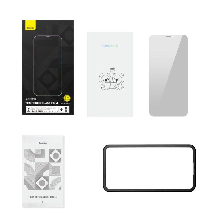 For iPhone 11/XR Baseus 0.4mm Corning Peep-proof Tempered Glass Film