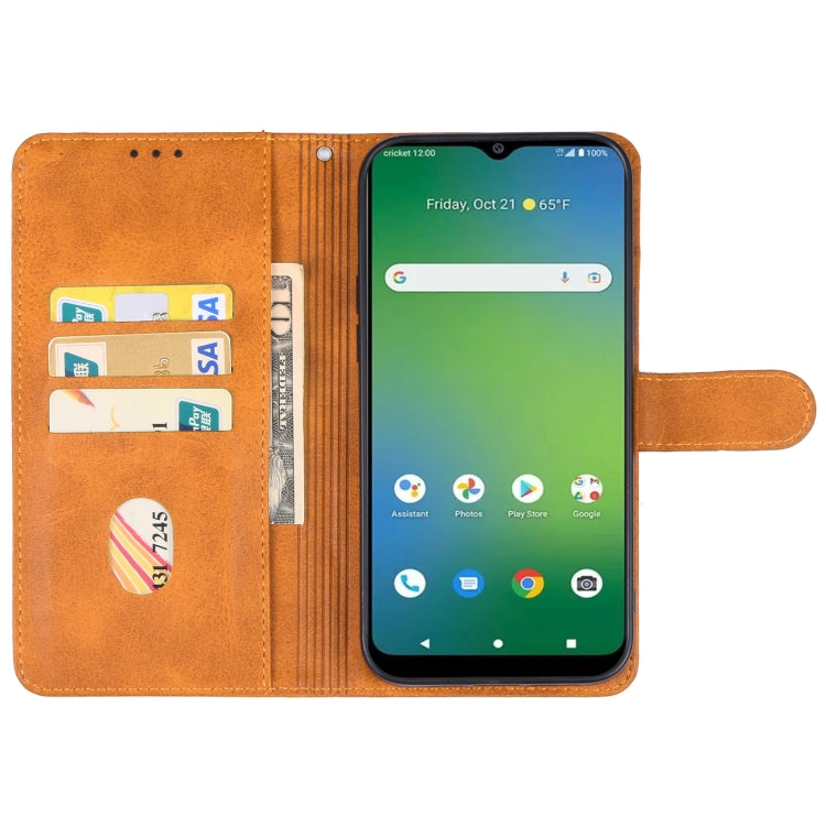 For Cricket Icon 4 Leather Phone Case