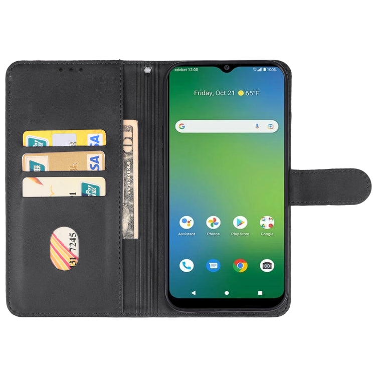 For Cricket Icon 4 Leather Phone Case