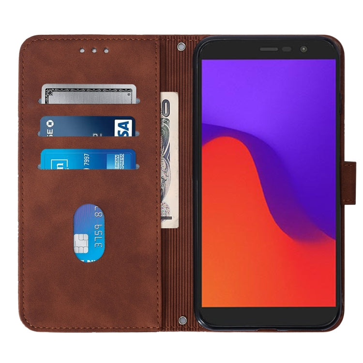 For BLU View 2 2020/2022 Crossbody 3D Embossed Flip Leather Phone Case