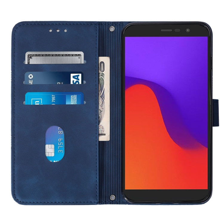 For BLU View 2 2020/2022 Crossbody 3D Embossed Flip Leather Phone Case