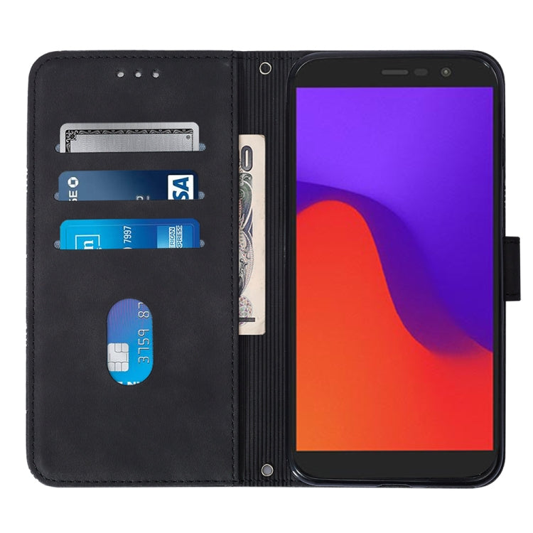 For BLU View 2 2020/2022 Crossbody 3D Embossed Flip Leather Phone Case