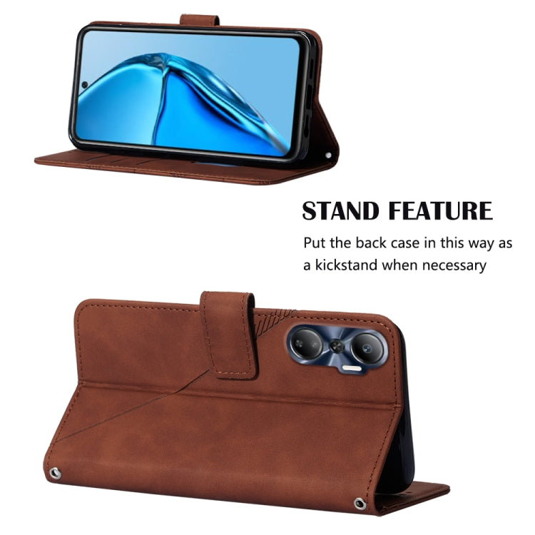 For Infinix Hot 20 4G Crossbody 3D Embossed Flip Leather Phone Case