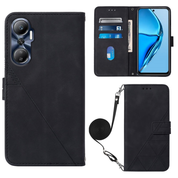 For Infinix Hot 20 4G Crossbody 3D Embossed Flip Leather Phone Case