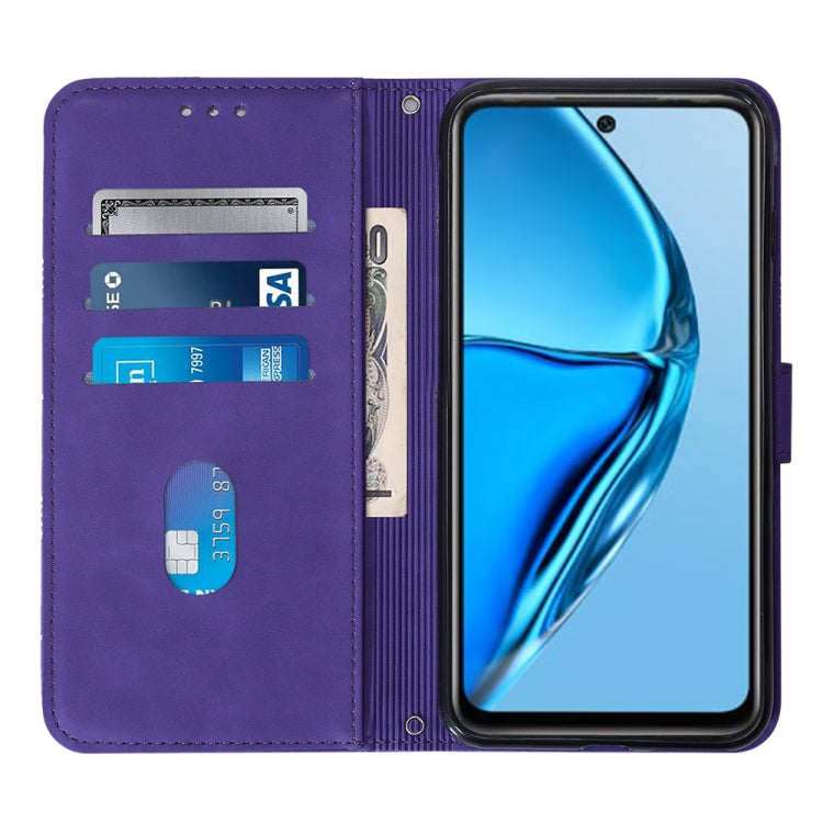 For Infinix Hot 20 4G Crossbody 3D Embossed Flip Leather Phone Case