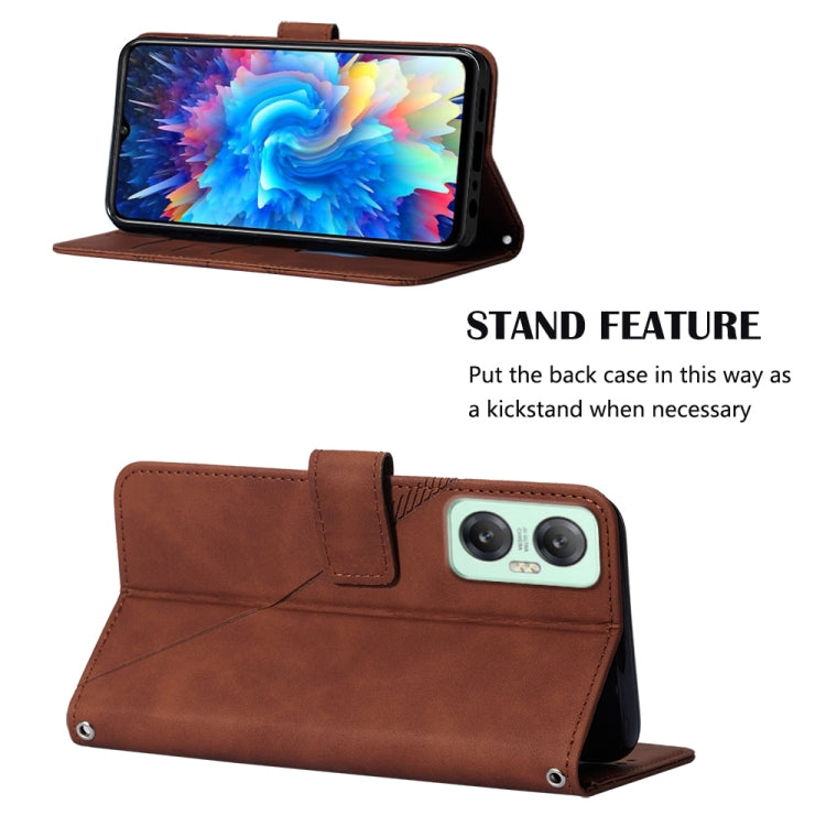 For Infinix Hot 20 5G Crossbody 3D Embossed Flip Leather Phone Case