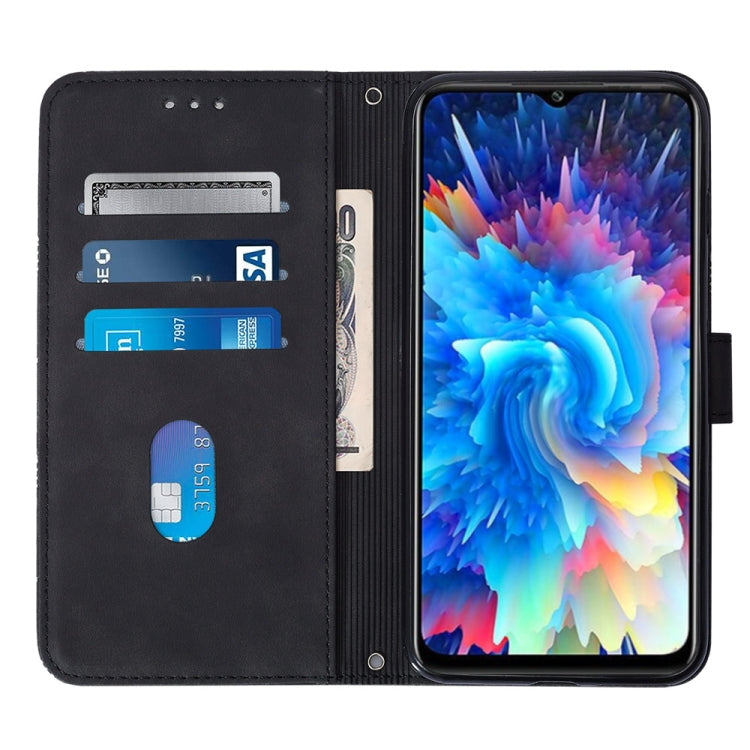 For Infinix Hot 20 5G Crossbody 3D Embossed Flip Leather Phone Case