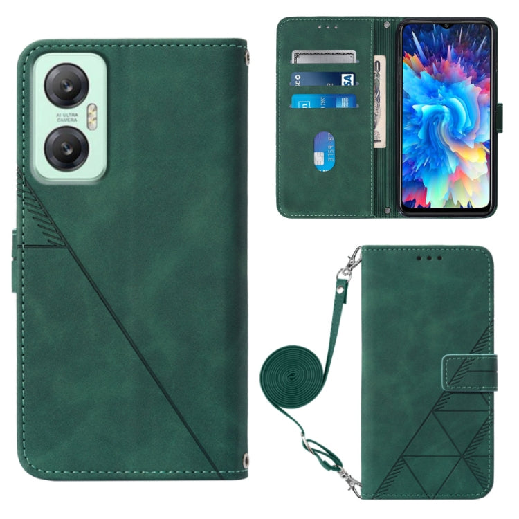 For Infinix Hot 20 5G Crossbody 3D Embossed Flip Leather Phone Case