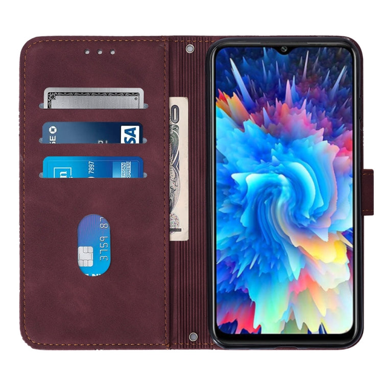 For Infinix Hot 20 5G Crossbody 3D Embossed Flip Leather Phone Case