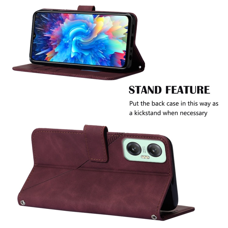 For Infinix Hot 20 5G Crossbody 3D Embossed Flip Leather Phone Case