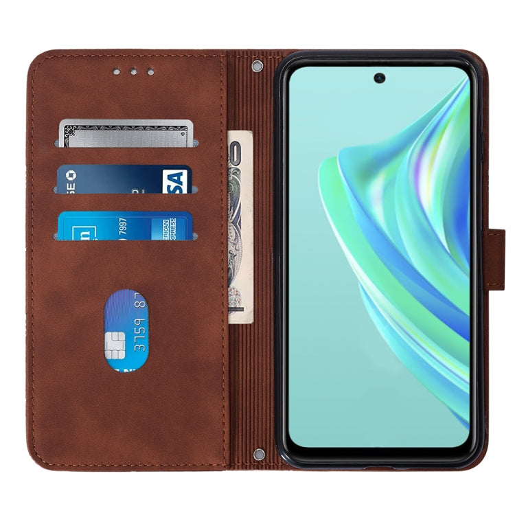 For Infinix Hot 20 Play Crossbody 3D Embossed Flip Leather Phone Case