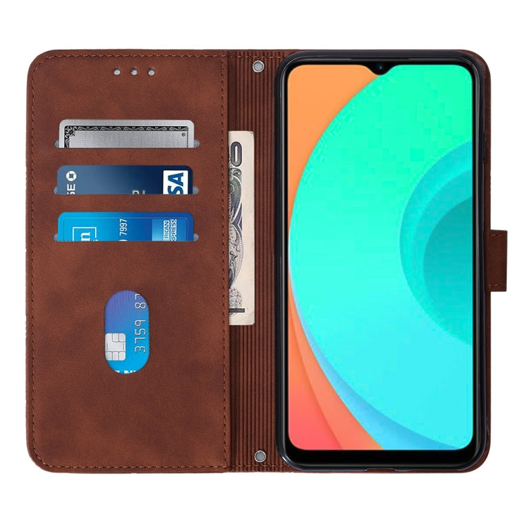 For Infinix Smart 7 Crossbody 3D Embossed Flip Leather Phone Case