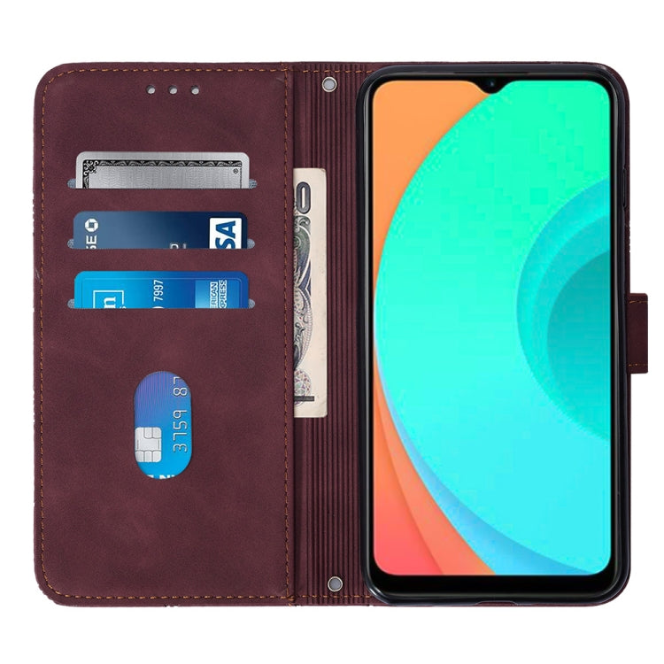 For Infinix Smart 7 Crossbody 3D Embossed Flip Leather Phone Case