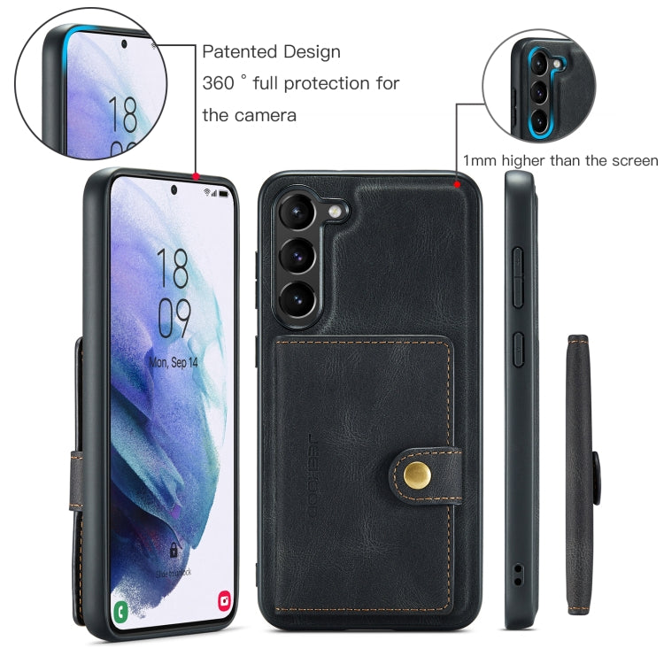 For Samsung Galaxy S23+ 5G JEEHOOD Retro Magnetic Detachable Wallet Phone Case