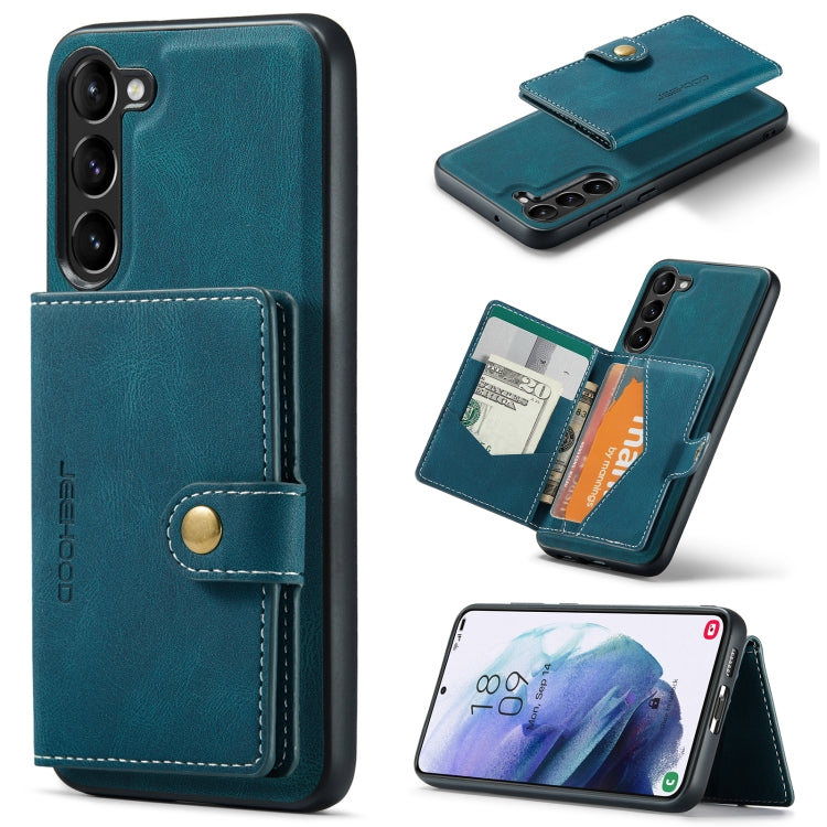 For Samsung Galaxy S23+ 5G JEEHOOD Retro Magnetic Detachable Wallet Phone Case