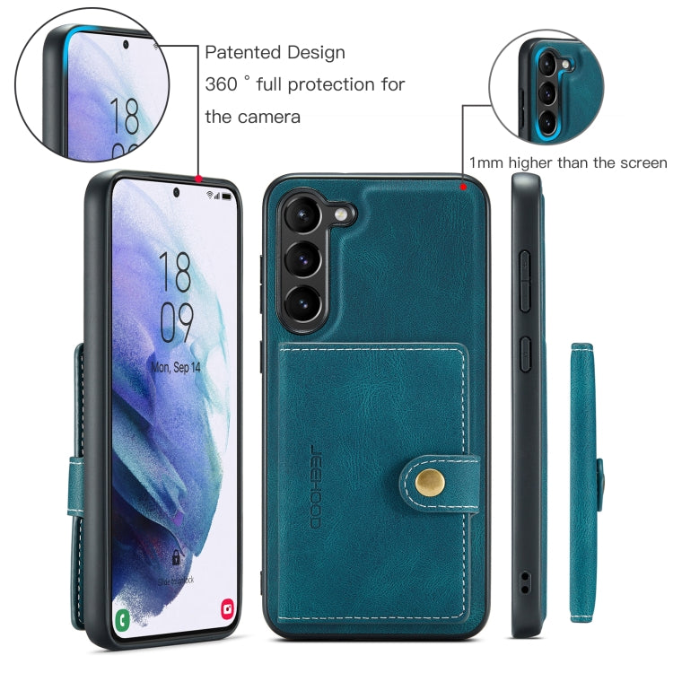 For Samsung Galaxy S23+ 5G JEEHOOD Retro Magnetic Detachable Wallet Phone Case
