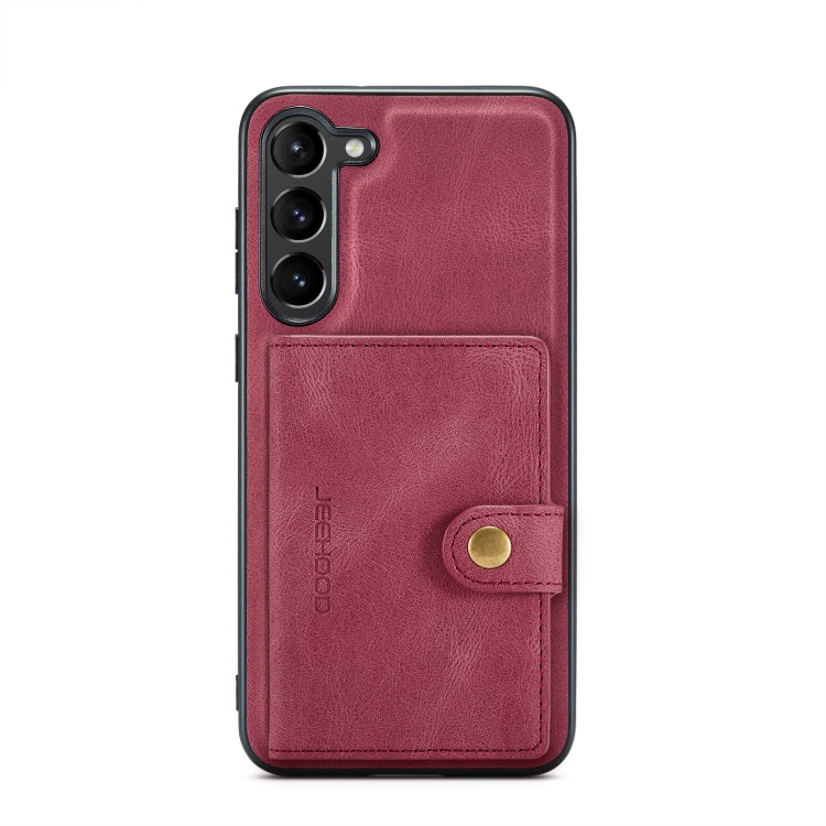 For Samsung Galaxy S23+ 5G JEEHOOD Retro Magnetic Detachable Wallet Phone Case