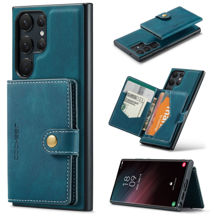 For Samsung Galaxy S23 Ultra 5G JEEHOOD Retro Magnetic Detachable Wallet Phone Case