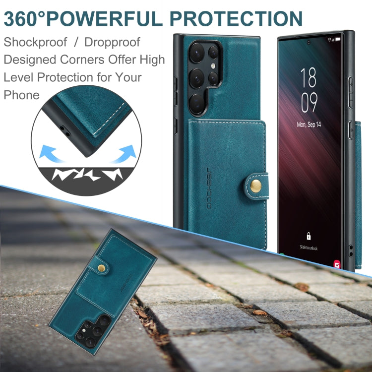 For Samsung Galaxy S23 Ultra 5G JEEHOOD Retro Magnetic Detachable Wallet Phone Case
