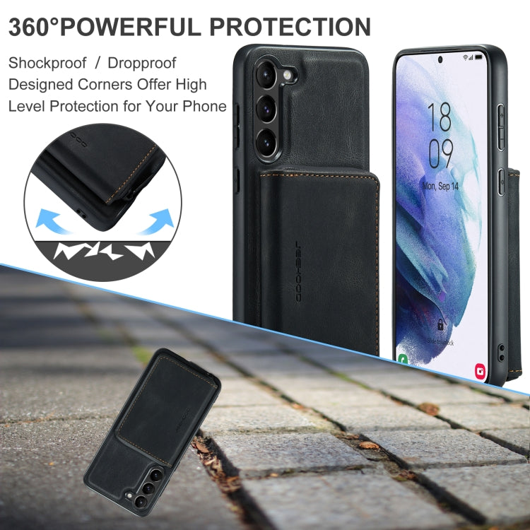 For Samsung Galaxy S23+ 5G JEEHOOD Magnetic Zipper Wallet Leather Phone Case