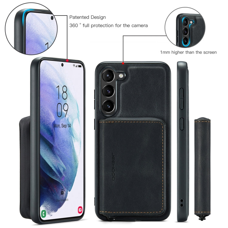 For Samsung Galaxy S23+ 5G JEEHOOD Magnetic Zipper Wallet Leather Phone Case