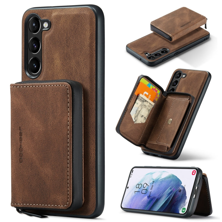 For Samsung Galaxy S23+ 5G JEEHOOD Magnetic Zipper Wallet Leather Phone Case