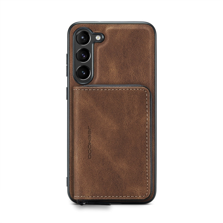 For Samsung Galaxy S23+ 5G JEEHOOD Magnetic Zipper Wallet Leather Phone Case