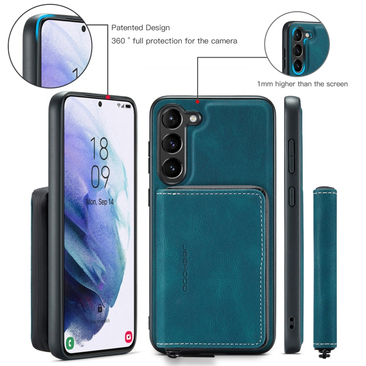 For Samsung Galaxy S23+ 5G JEEHOOD Magnetic Zipper Wallet Leather Phone Case