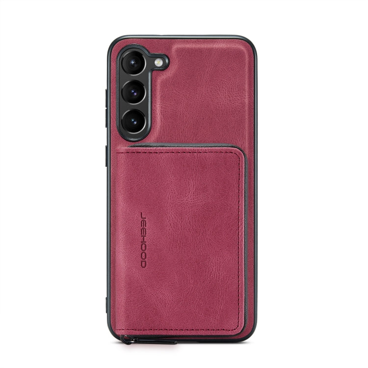 For Samsung Galaxy S23+ 5G JEEHOOD Magnetic Zipper Wallet Leather Phone Case