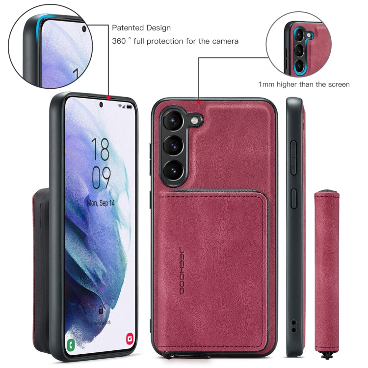 For Samsung Galaxy S23+ 5G JEEHOOD Magnetic Zipper Wallet Leather Phone Case