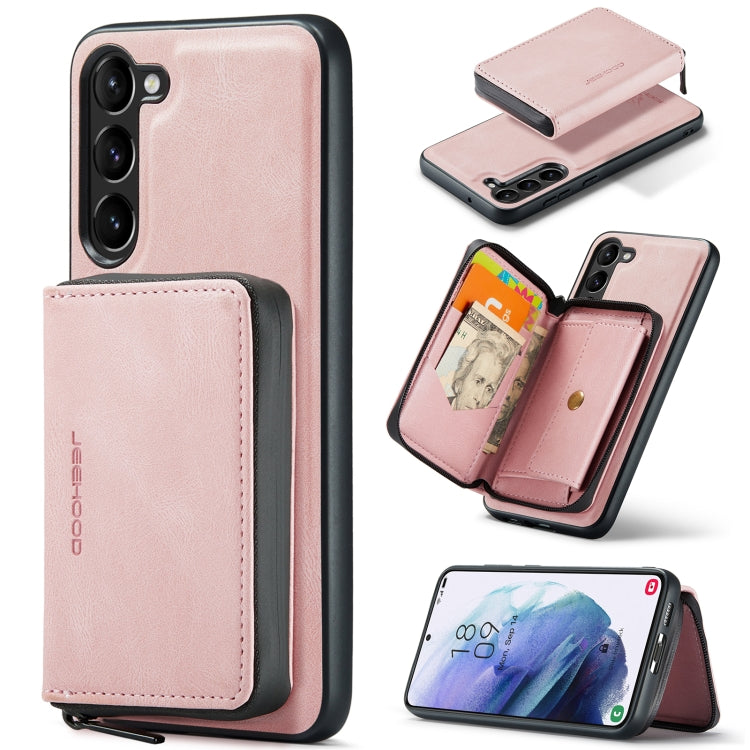 For Samsung Galaxy S23+ 5G JEEHOOD Magnetic Zipper Wallet Leather Phone Case