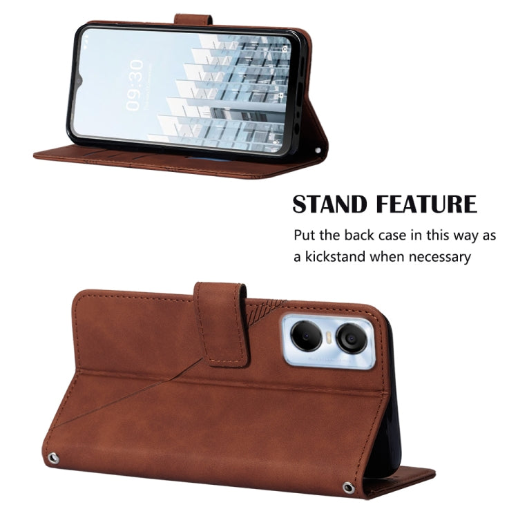 For Tecno Pop 6 Pro Crossbody 3D Embossed Flip Leather Phone Case